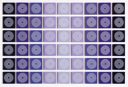 David Brown, ‘White Circles on Purple’, 2021-2022