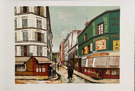 Maurice Utrillo, ‘Rue Seveste à Montmartre’, ca. 1990