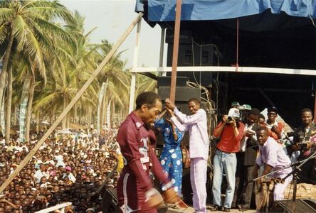 Biyi Bandele, ‘Fela Kuti at Lekki Sunsplash in Lagos 1, 1991’, 2020