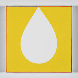 Cary Smith, ‘Shape #8 (yellow w. red-blue border)’, 2020