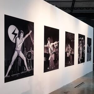 David Bowie by Mick Rock, installation view