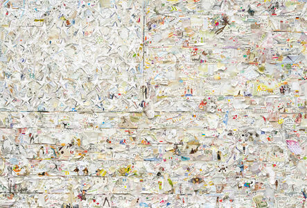 Vik Muniz, ‘White Flag, after Jasper Johns (Pictures of Magazines 2)’, 2012