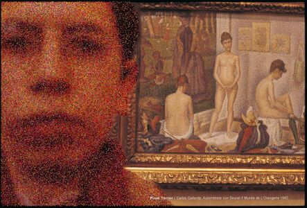 Carlos Gallardo, ‘Pixel Terror, Autorretrato con Seurat’, 1982