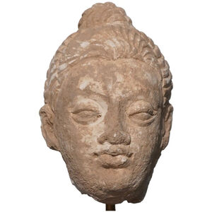 Gandhara, ‘Gandhara Stucco Buddha Head '100 to 400 AD'’, ca. 200