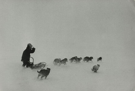 Marc Riboud, ‘Dog sleigh in the snow, Alaska, USA’, 1958
