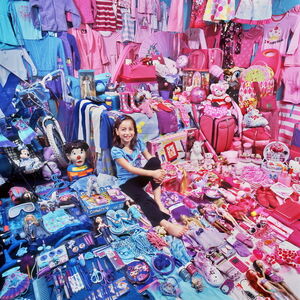 JeongMee Yoon, ‘Pink Project II - Maia and Her Pink & Blue Things’, 2009