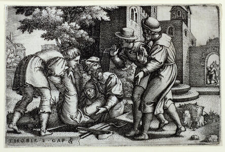 Georg Pencz, ‘Tobias Burying One of the Children of Israel’, 1543
