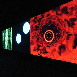 Oskar Fischinger—Raumlichtkunst, c. 1926/2012, installation view