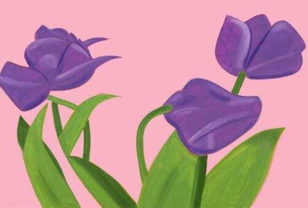 Alex Katz, ‘Purple Tulips 1’, 2021