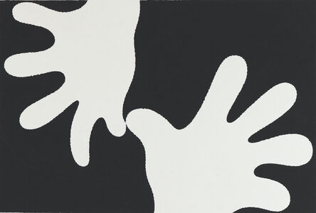 Carl Ostendarp, ‘White hands on Black / Mains blanches sur noir’, 1999
