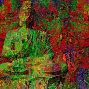 Vijit Pillai, ‘Buddha, Acrylic on Canvas by Contemporary Artist "In Stock"’, 2015-2020