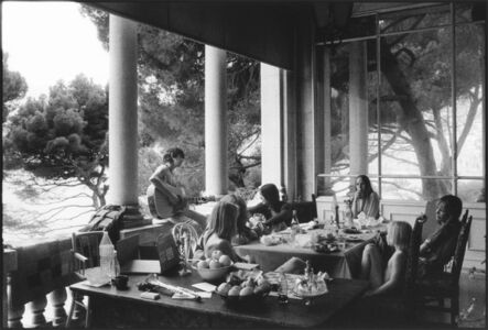 Dominique Tarlé, ‘Lunch on terrace, Villa Nellcôte’, 1971