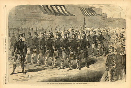 Winslow Homer, ‘Seventy-Ninth Regiment (Highlanders) New York State Militia. The,’, 1861