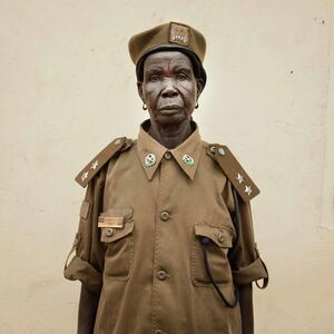 Alinka Echeverría, ‘Juba, South Sudan, June 2011. Christina Killa, the chief prison officer of Juba Women's Prison. She fought in the war for 17 years, leaving the harsh conditions of the bush only when she had children’, 2011