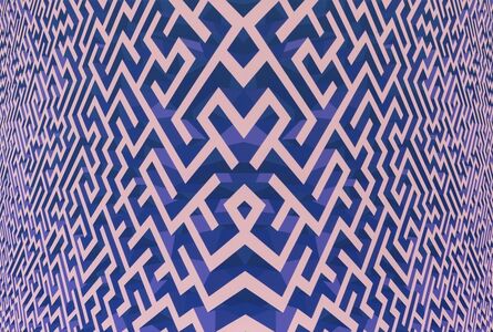 Xu Qu, ‘Maze Pink Blue’, 2016