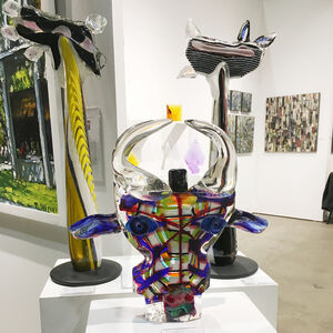 The Many Facets of Glass, installation view