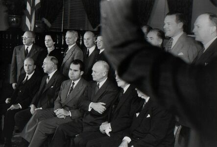 Garry Winogrand, ‘Dwight Eisenhower-Richard Nixon Press Conference’, ca. 1955