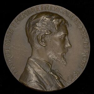 Louis-Oscar Roty, ‘Maurice Albert, 1854-1907’, 1879