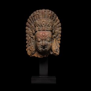 Unknown Artist (Nepali), ‘Carved Wood Mask of Bhairava, Nepal’, circa 15th-17th century