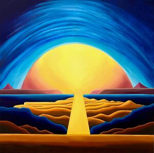 Dalya Moumina, ‘Red Rocks Swallowing the Sun’, 2023