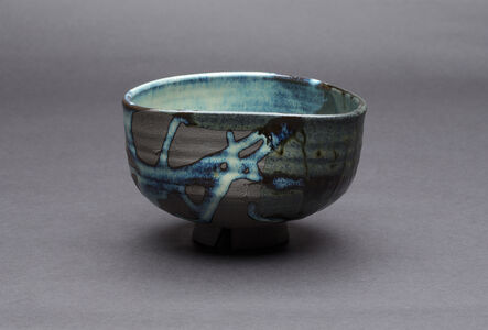 Hisaaki Kamei, ‘Tsutsugaki tea bowl (chawan), kakewake glaze with icchin decoration, Old Takatori style’, ca. 2019