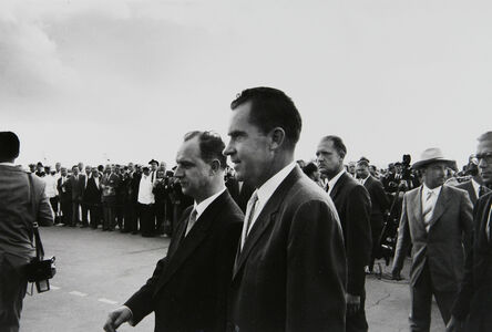 Elliott Erwitt, ‘Vice President Richard Nixon arrives in Moscow , USSR (Russia)’, 1959