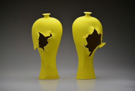 Steven Young Lee, ‘Yellow Vase Pair’, 2018