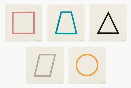 Sol LeWitt, ‘Five Geometric Figures in Five Colors’, 1986