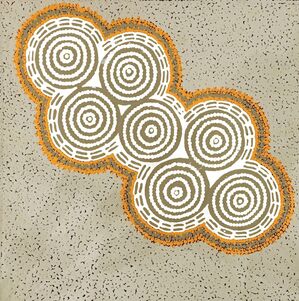 Theresa Napurrurla Ross, ‘Paapardu Jukurrpa (Flying Ant Dreaming)- Warntungurru’