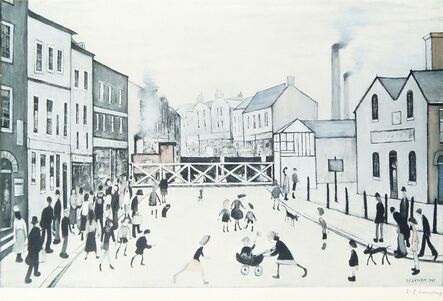 After Laurence Stephen Lowry, ‘The Level Crossing, Burton on Trent’