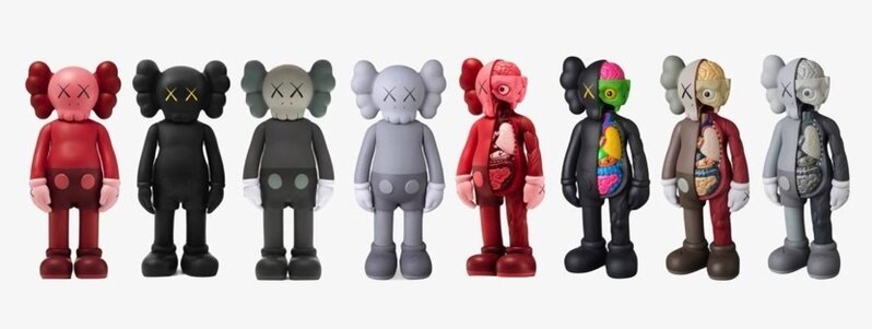 KAWS, ‘Companion Full & Flayed (Set of 8)’, 2016, Sculpture, Vinyl Sculpture, One Martine Gallery