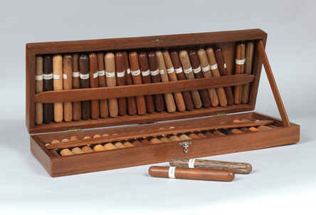 France, 19th century, ‘Collection of 50 cigar-shaped, tropical-wood samples’, ca. end 19th century