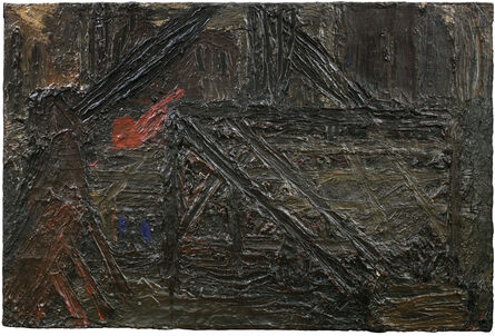 Frank Auerbach, ‘Building Site near St Paul's: Winter’, 1955