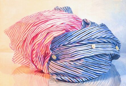 Ray Kleinlein, ‘Pink and Blue Stripes’, 2019