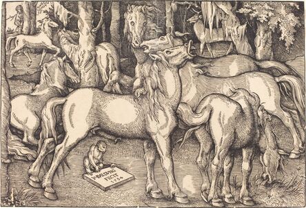 Hans Baldung, ‘Group of Seven Horses’, 1534