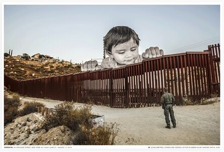 JR, ‘Giants, Kikito and the border patrol, Tecate, Mexico-USA’, 2018