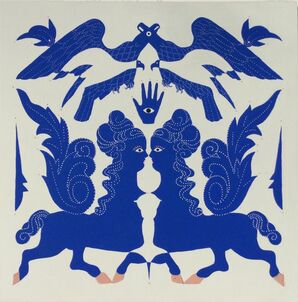 June Glasson, ‘Peachyhooves’, 2019