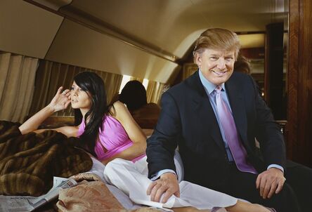 Martin Schoeller, ‘Donald and Melanie Trump on their Jet’, 2004