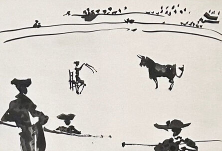 Pablo Picasso, ‘Citando al Toro a Banderillas Sentado en una Silla (Summoning a Bull with Flags while Seated in a Chair)’, 1959