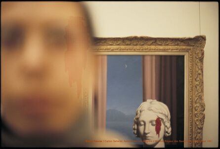 Carlos Gallardo, ‘Pixel Terror, Autorretrato con Magritte’, 1982