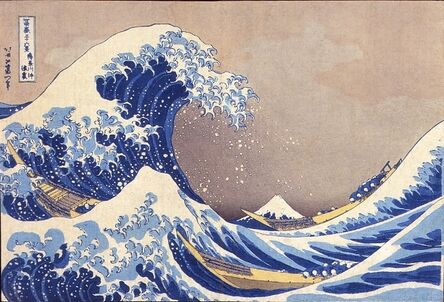 Katsushika Hokusai, ‘'KANAGAWA OKI NAMIURA' (THE HALLOW OF THE GREAT WAVE OFF KANAGAWA) FROM THE SERIES 'FUGAKU SANJUROKKEI' (THE THIRTY- SIX VIEWS OF MT.FUJI)’