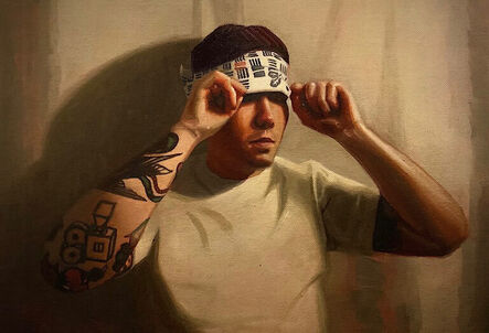 Joshua Antonio Wallace, ‘Man Putting on a Blindfold’, 2021