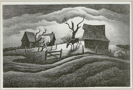 Thomas Hart Benton, ‘Rainy Day’, 1938