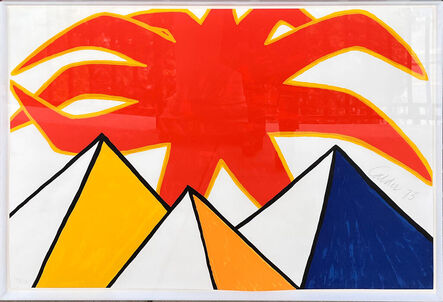 Alexander Calder, ‘PYRAMIDS AND SUN’, 1973