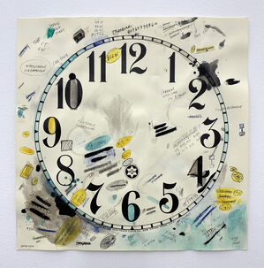 Study for Untitled Timepiece (FRAZZLED DEMEANOR/RELIEF EFFORTS)