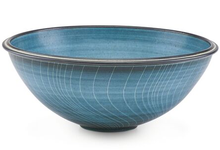 Harrison McIntosh, ‘Fine large striped bowl, Claremont, CA’, late 20th C.