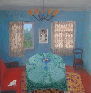 Tinatin Chkhikvishvili, ‘White Dog in the Interior’, 2023