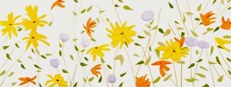 Alex Katz, ‘Summer Flowers Canvas’, 2018, Print, Silkscreen on canvas., Frank Fluegel Gallery