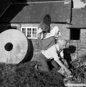 Dorothea Tanning and Max Ernst, Farleys Garden, Muddles Green, East Sussex, England 