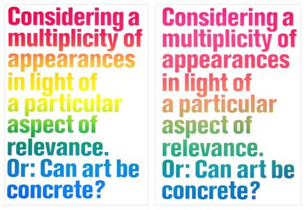 Olaf Nicolai, ‘Considering a Multiplicity of Appearances in Light of a Particular Aspect of Relevance. Or: Can Art be Concrete?’, 2008